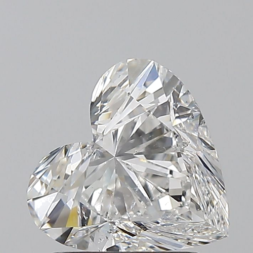 1.7 carat F-SI2 Natūralus Heart Deimantas (1)