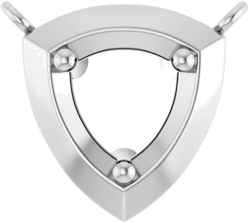 Pakabukas „Solitaire“ 14k white gold Round 5.2mm (1)