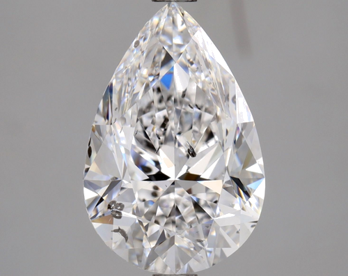 3.03 carat D-SI2 Natūralus Pear Deimantas (1)