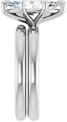 Sužadėtuvių Žiedas „Solitaire“ 585 Baltojo Aukso Marquise 12mm x 6mm (9)