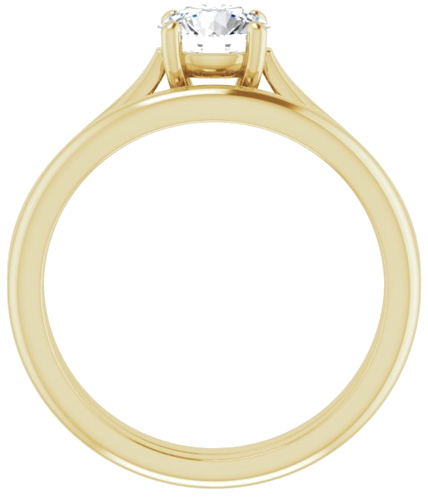 Sužadėtuvių Žiedas „Solitaire“ 14k yellow gold Round 5.8mm (7)