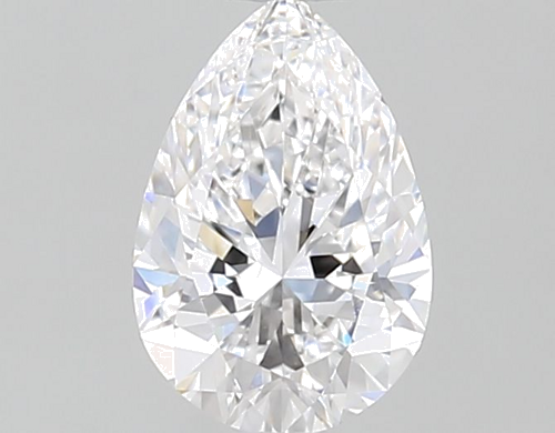 0.6 carat D-VS1 Natūralus Pear Deimantas (1)