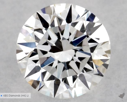 0.3 carat D-VS1 Excellent cut Natūralus Round Deimantas (1)