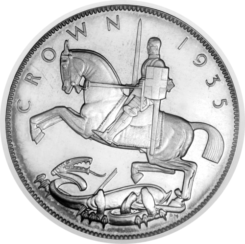 1 Crown George V Great Britain 1935 Silver Coin (1)