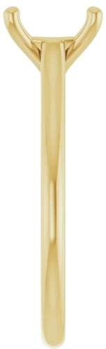 Sužadėtuvių Žiedas „Accented“ 10k yellow gold Oval 9mm x 7mm (4)