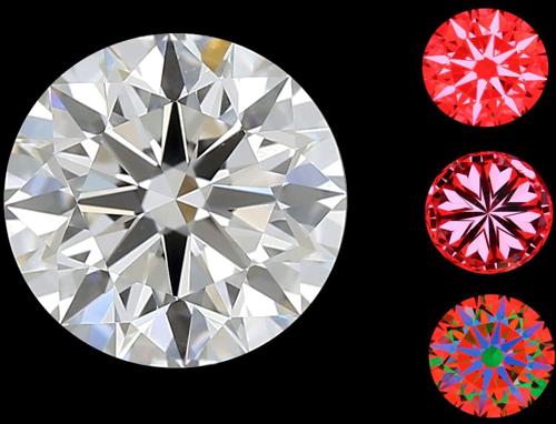 0.72 carat E-VS2 Excellent cut Natūralus Round Deimantas (1)