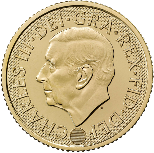 Половин Суверен Чарлз III 2026 златна монета (2)