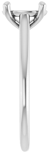 Sužadėtuvių Žiedas „Accented Infinity-Inspired“ 14k white gold Oval 9mm x 7mm (4)