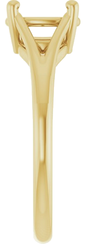Sužadėtuvių Žiedas „Solitaire Split-Shank“ 14k yellow gold Oval 8mm x 6mm (4)