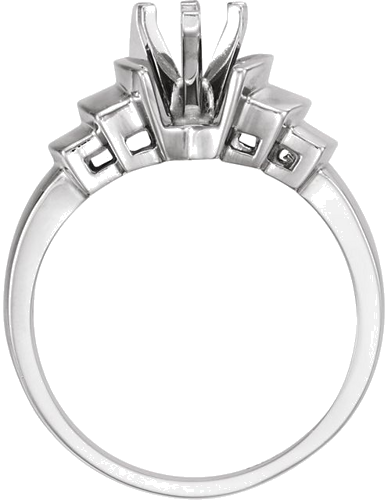 Sužadėtuvių Žiedas „Solitaire“ 14k white gold Marquise 9.5mm x 5mm (2)