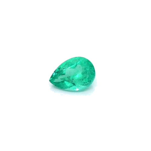 0.59 carat GREEN BRILLIANTFANCY cut Pear Smaragdas (1)