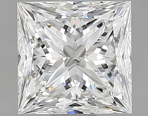 0.9 carat F-SI1 Natūralus Princess Deimantas (1)