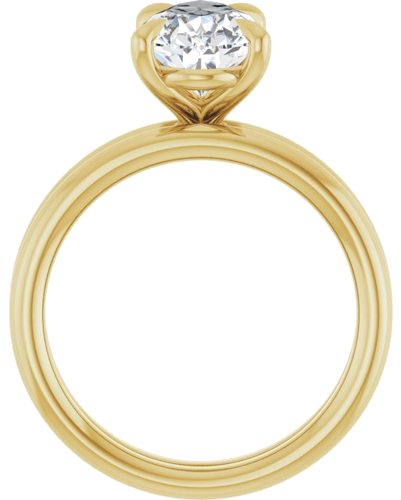 Sužadėtuvių Žiedas „Claw-Prong Solitaire“ 14k yellow gold Pear 12mm x 7.5mm (7)