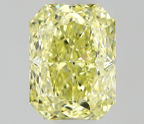0.5 carat Fancy Yellow-VVS2 Natūralus Radiant Deimantas (1)