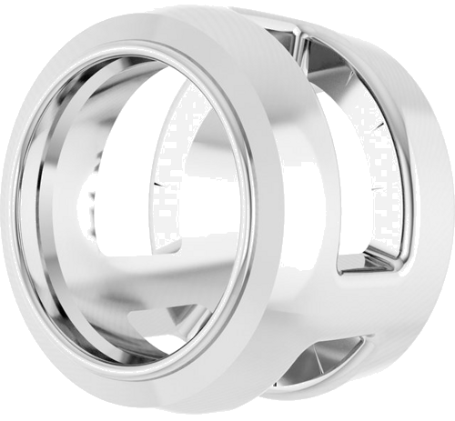 14K White 4.4 mm Round Slide Pendant Mounting (2)