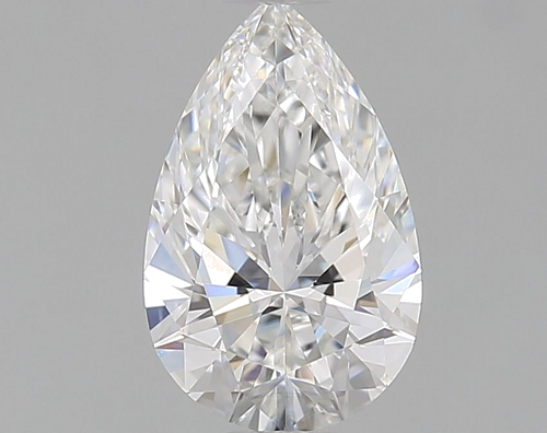 0.65 carat F-VVS2 Natūralus Pear Deimantas (1)