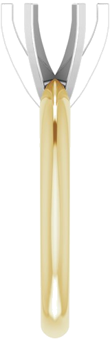 Sužadėtuvių Žiedas „Light Solitaire“ 585 Baltojo Ir Geltonojo Aukso Round 3.5mm x 3.9mm (4)