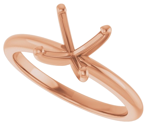 Sužadėtuvių Žiedas 14k rose gold Cushion 7mm (5)
