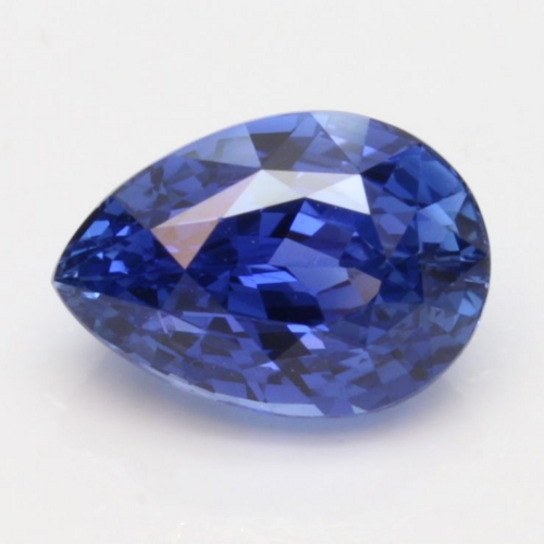 2.21 carat BLUE Pear Safyras (1)