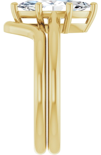 Sužadėtuvių Žiedas „Solitaire“ 14k yellow gold Marquise 12mm x 6mm (9)
