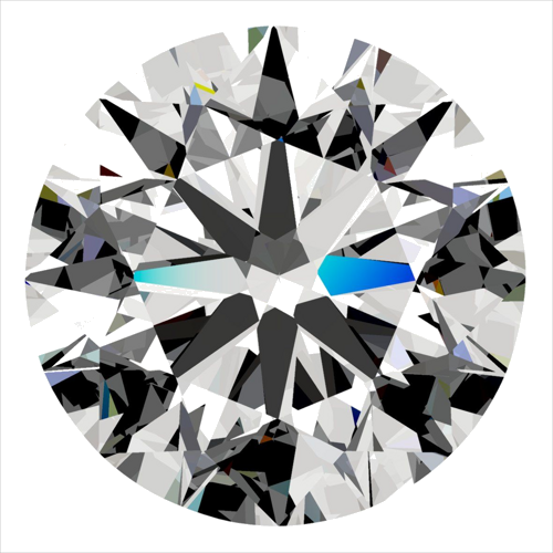 0.3 carat E-VS2 Very Good cut Natūralus Round Deimantas (1)