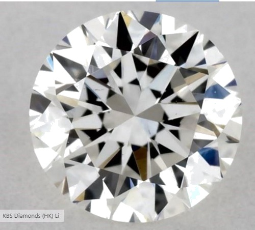 0.55 carat H-VS1 Excellent cut Natūralus Round Deimantas (1)