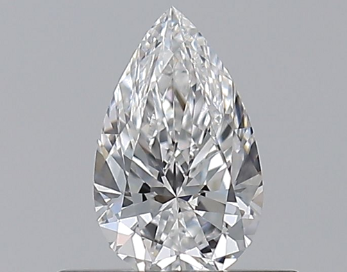 0.4 carat D-VS2 Natūralus Pear Deimantas (1)