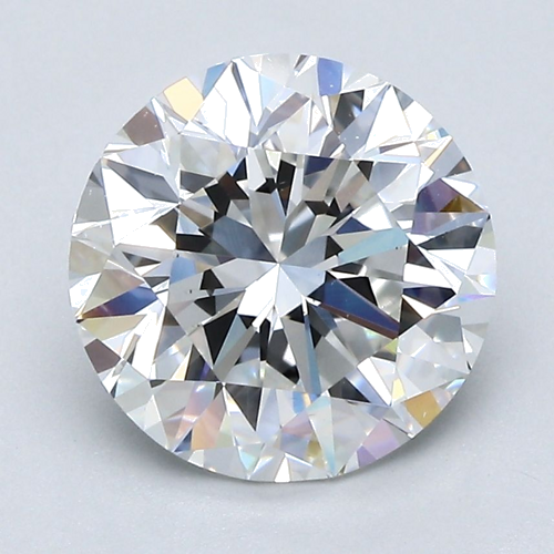 3.02 carat F-VS2 Very Good cut Natūralus Round Deimantas (1)