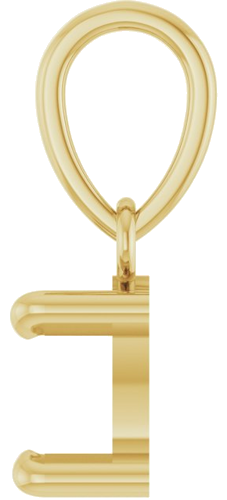 Pakabukas „Solitaire“ 14k yellow gold Pear 6mm x 4mm (3)