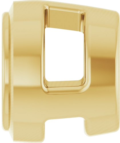 Pakabukas „Round Bezel-Set Slide“ 585 Geltonojo Aukso Round 3mm (3)