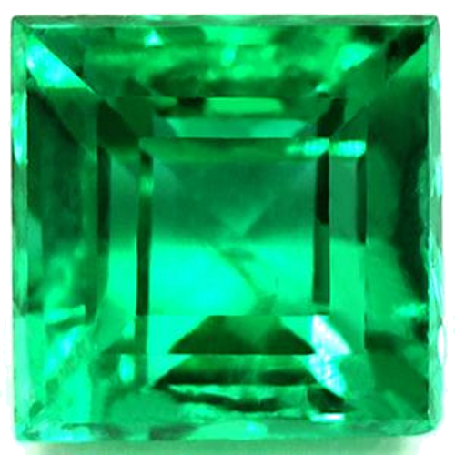 0.68 carat GREEN Square Smaragdas (1)