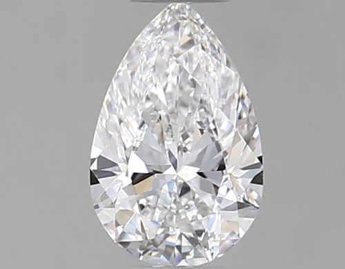 0.4 carat D-VVS2 Natūralus Pear Deimantas (1)