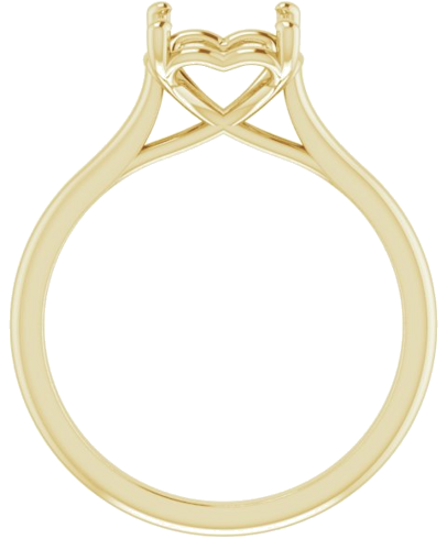 Sužadėtuvių Žiedas „Solitaire“ 14k yellow gold Square 6mm (2)