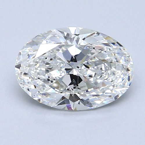 1.7 carat D-SI1 Natūralus Oval Deimantas (1)