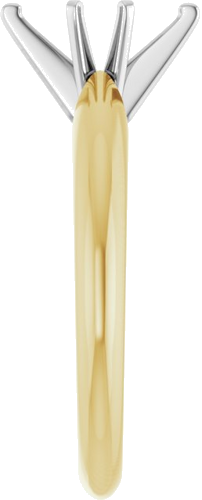 Sužadėtuvių Žiedas „Heavy Solitaire“ 585 Baltojo Ir Geltonojo Aukso Marquise 8.5mm x 4.5mm (4)