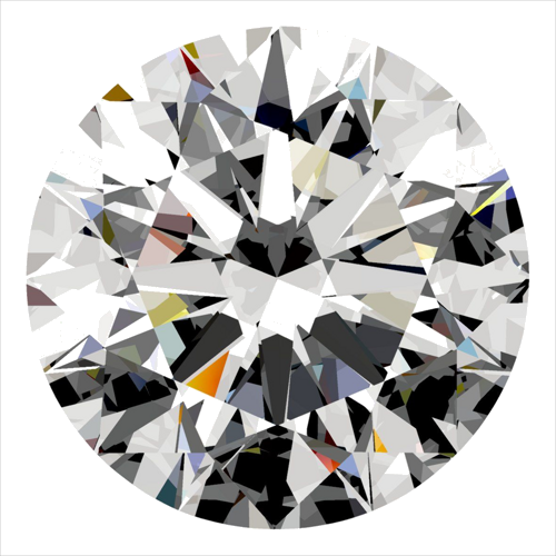 0.52 carat H-SI2 Excellent cut Natūralus Round Deimantas (1)