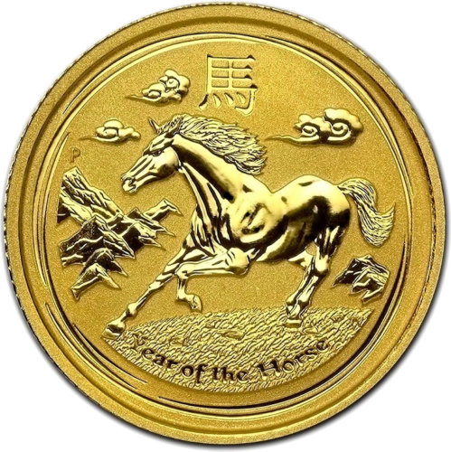 2014 Arklio metai Australija 1/10 oz auksinė moneta (1)