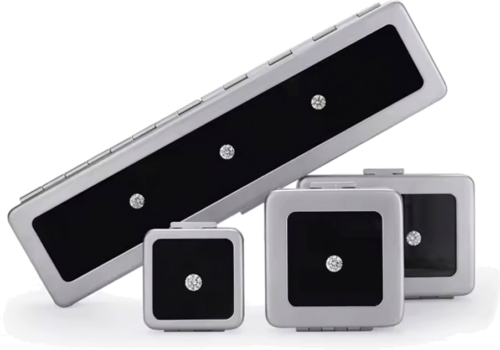 Ekspozicinės Deimantų ir Brangakmenių dėžutės Silver HQB (1)