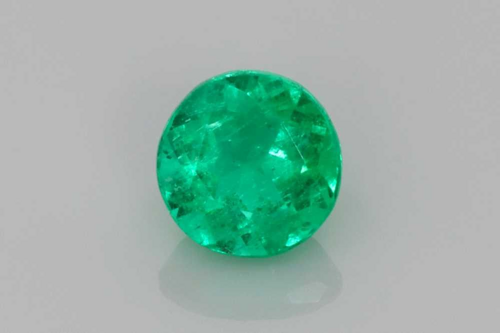 0.44 carat GREEN Round Smaragdas (1)