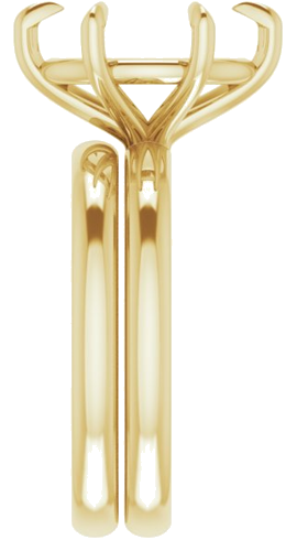Sužadėtuvių Žiedas „Claw-Prong“ 10k yellow gold Oval 12mm x 10mm (9)