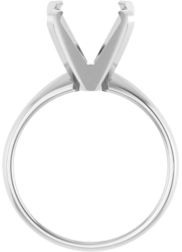 Sužadėtuvių Žiedas „Solitaire“ 14k white gold Square 9mm (2)