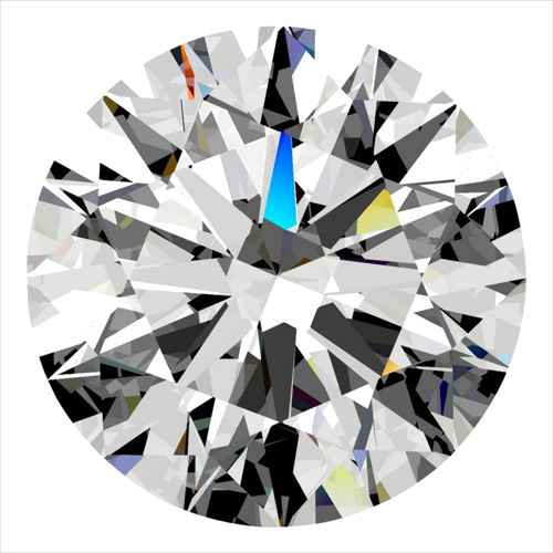 0.32 carat I-SI2 Excellent cut Natūralus Round Deimantas (1)
