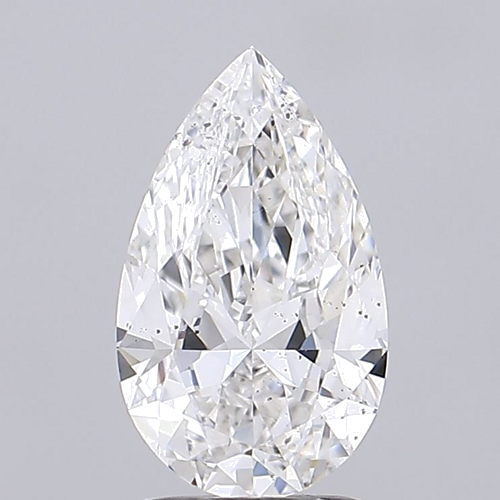 2.02 carat F-SI1 Natūralus Pear Deimantas (1)
