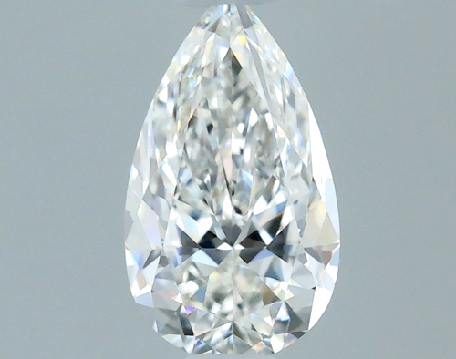 0.6 carat G-VVS1 Natūralus Pear Deimantas (1)