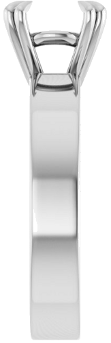 Sužadėtuvių Žiedas „Double Claw-Prong Solitaire“ 925 Sidabro Round 8.2mm (4)