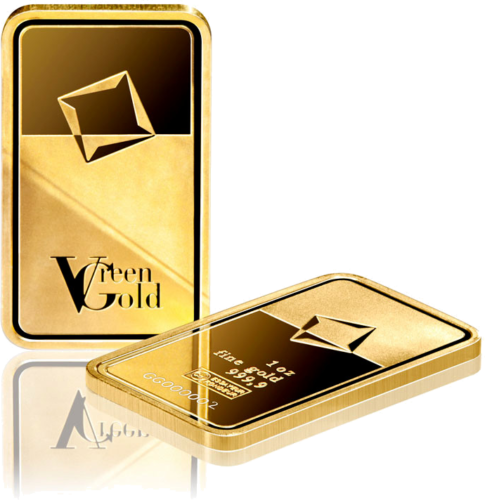 1 унция Инвестиционно златно кюлче Valcambi Green Gold (5)