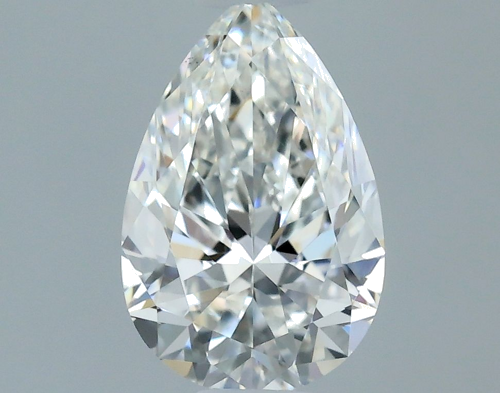 0.5 carat G-VS2 Natūralus Pear Deimantas (1)