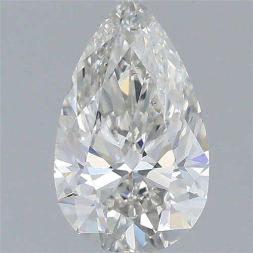 0.5 carat H-SI1 Natūralus Pear Deimantas (1)