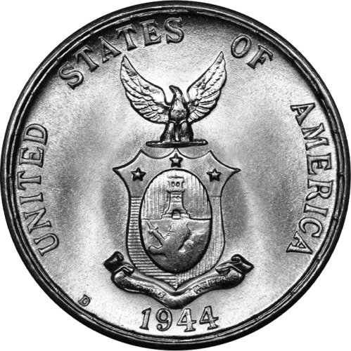 20 Centavos (1937-1945) Filipinai sidabrinė moneta (2)