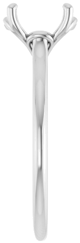 Sužadėtuvių Žiedas „Solitaire“ 585 Baltojo Aukso Round 8mm (4)